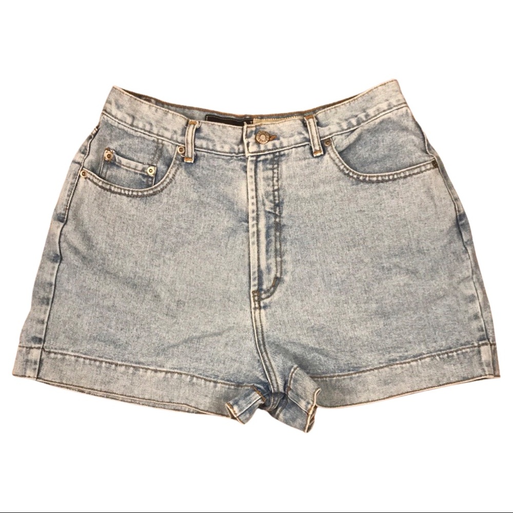 Vintage, New York Line Jean Shorts, Highwaist Mom